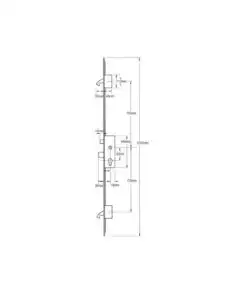 Alternative view of Cobra Latch Deadbolt 2 Hooks Key Wind Operated Multipoint Door Lock