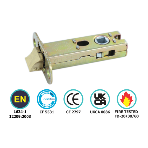 Architectural Tubular Latch Ce / Fd / Certifire - Body Only 63mm, 76mm and 100mm - Each 2 Architectural Tubular Latch Ce / Fd / Certifire - Body Only 63mm, 76mm and 100mm - Each
