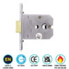 Flat Mortice Latch - Ce / Certifire / Fd / En12209 - Hang Up Box 76mm Electro Brass Each 3 Flat Mortice Latch - Ce / Certifire / Fd / En12209 - Hang Up Box 76mm Electro Brass Each