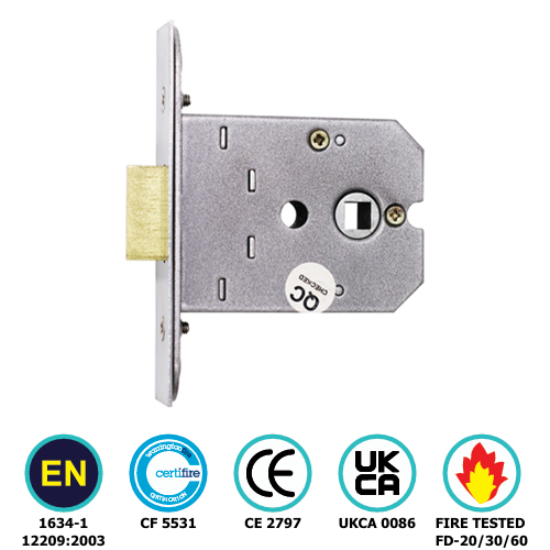Flat Mortice Latch - Ce / Certifire / Fd / En12209 - Hang Up Box 76mm Electro Brass Each 2 Flat Mortice Latch - Ce / Certifire / Fd / En12209 - Hang Up Box 76mm Electro Brass Each