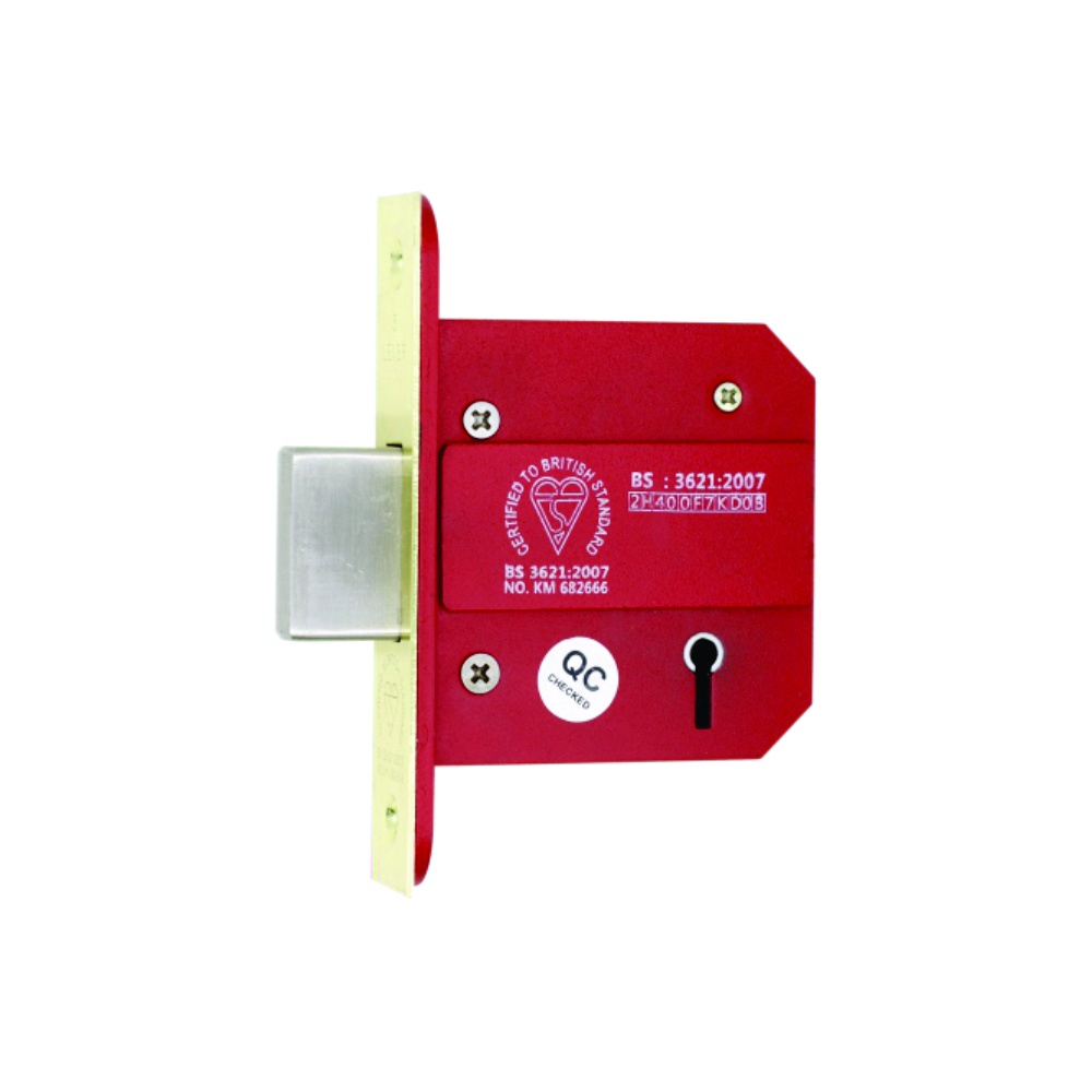 Bs3621 5 Lever Dead Lock 66mm, 76mm - Satin Stainless and Satin Brass - Each 1 Bs3621 5 Lever Dead Lock 66mm, 76mm - Satin Stainless and Satin Brass - Each