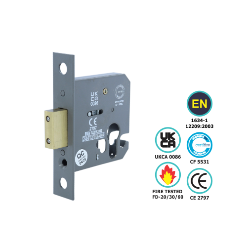Architectural Euro Profile Mortice Dead Lock - Ce / Certifire / Fd - Case Only 76mm Each 2 Architectural Euro Profile Mortice Dead Lock - Ce / Certifire / Fd - Case Only 76mm Each