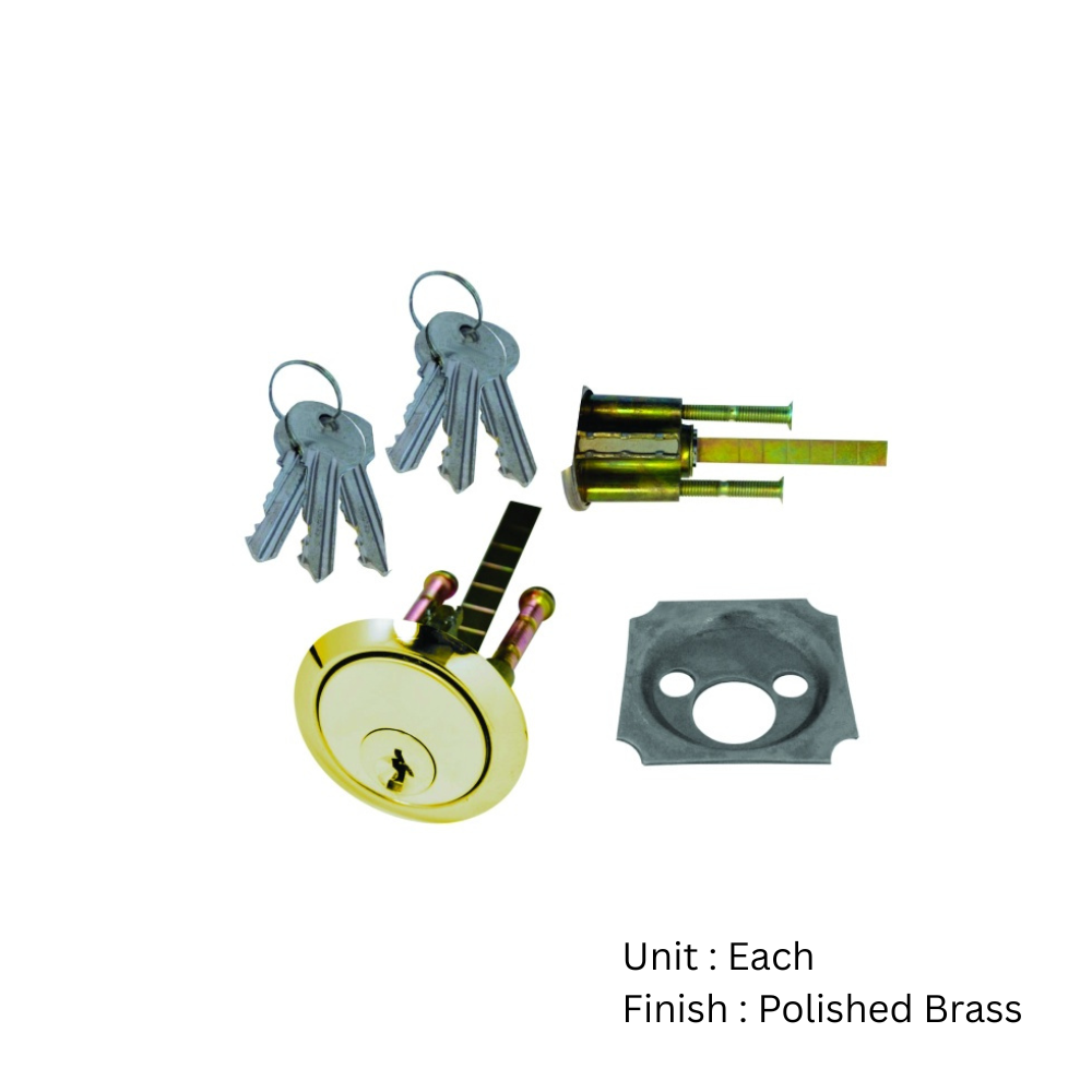 Premium Rim Cylinder - 6 Keys with Different Finish Each 2 Premium Rim Cylinder - 6 Keys with Different Finish Each