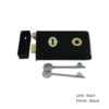 Narrow Style Rim Lock 140 X 76mm Epoxy Black Each 3 Narrow Style Rim Lock 140 X 76mm Epoxy Black Each
