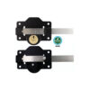 Long Throw Cylinder Rim Dead Lock - Double Epoxy Black Each 3 Long Throw Cylinder Rim Dead Lock - Double Epoxy Black Each
