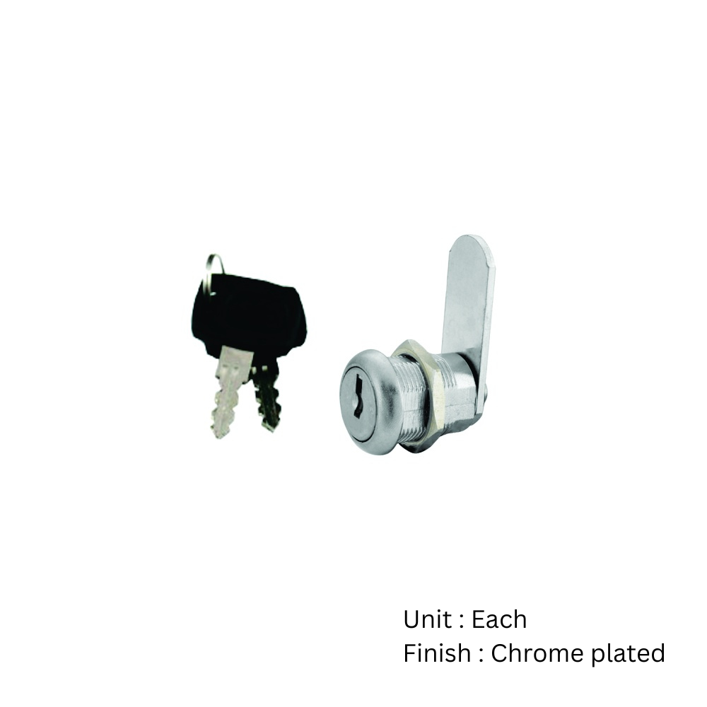 Cam Lock - Nut Fix 25mm Chrome Plated Each 2 Cam Lock - Nut Fix 25mm Chrome Plated Each