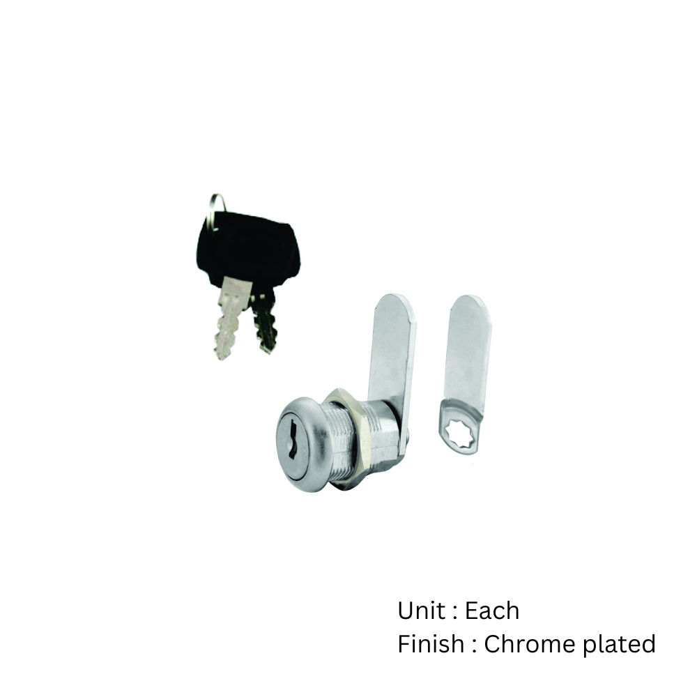 Sichern Universal Cam Lock Chrome 25mm 25mm Chrome Plated Each 2 Sichern Universal Cam Lock Chrome 25mm 25mm Chrome Plated Each