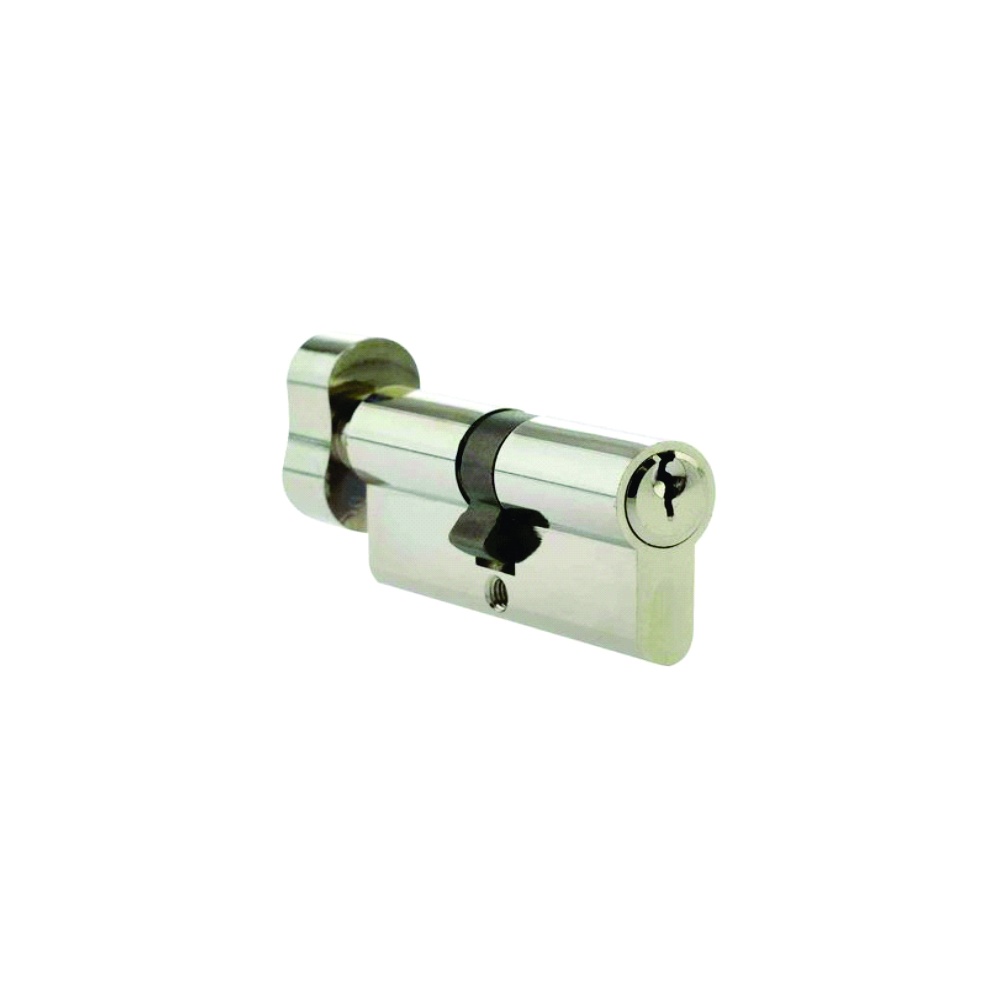 Euro Profile Cylinder And Turn Offset 60/40t Satin Chrome Each 1 Euro Profile Cylinder And Turn Offset 60/40t Satin Chrome Each