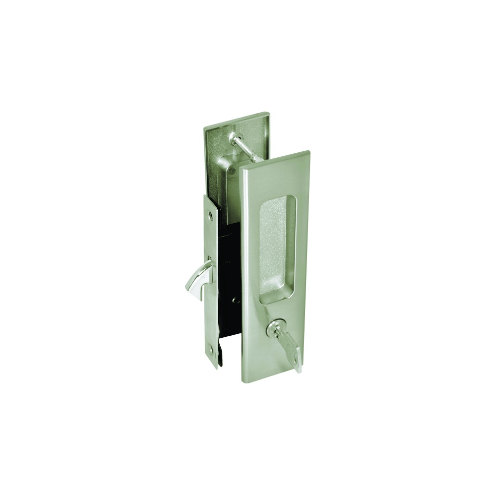 Sliding Door Set - Entrance - Satin Nickel Plated Each 1 Sliding Door Set - Entrance - Satin Nickel Plated Each