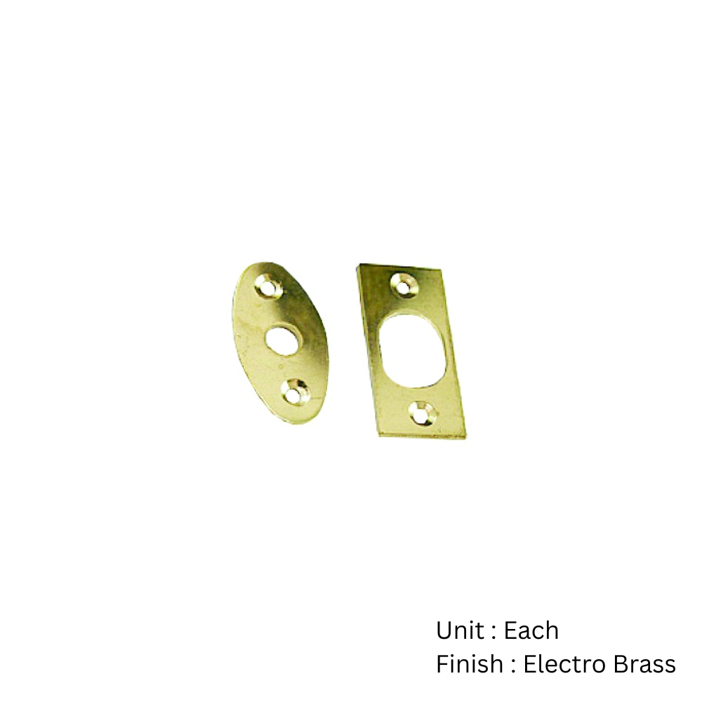 Spare Plates For Rack Bolts (Esc And Strike) with Different Finish Pack 2 Spare Plates For Rack Bolts (Esc And Strike) with Different Finish Pack