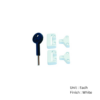 Window Toggle Lock Metal - 2 + Key (8k106) Epoxy White Each 3 Window Toggle Lock Metal - 2 + Key (8k106) Epoxy White Each