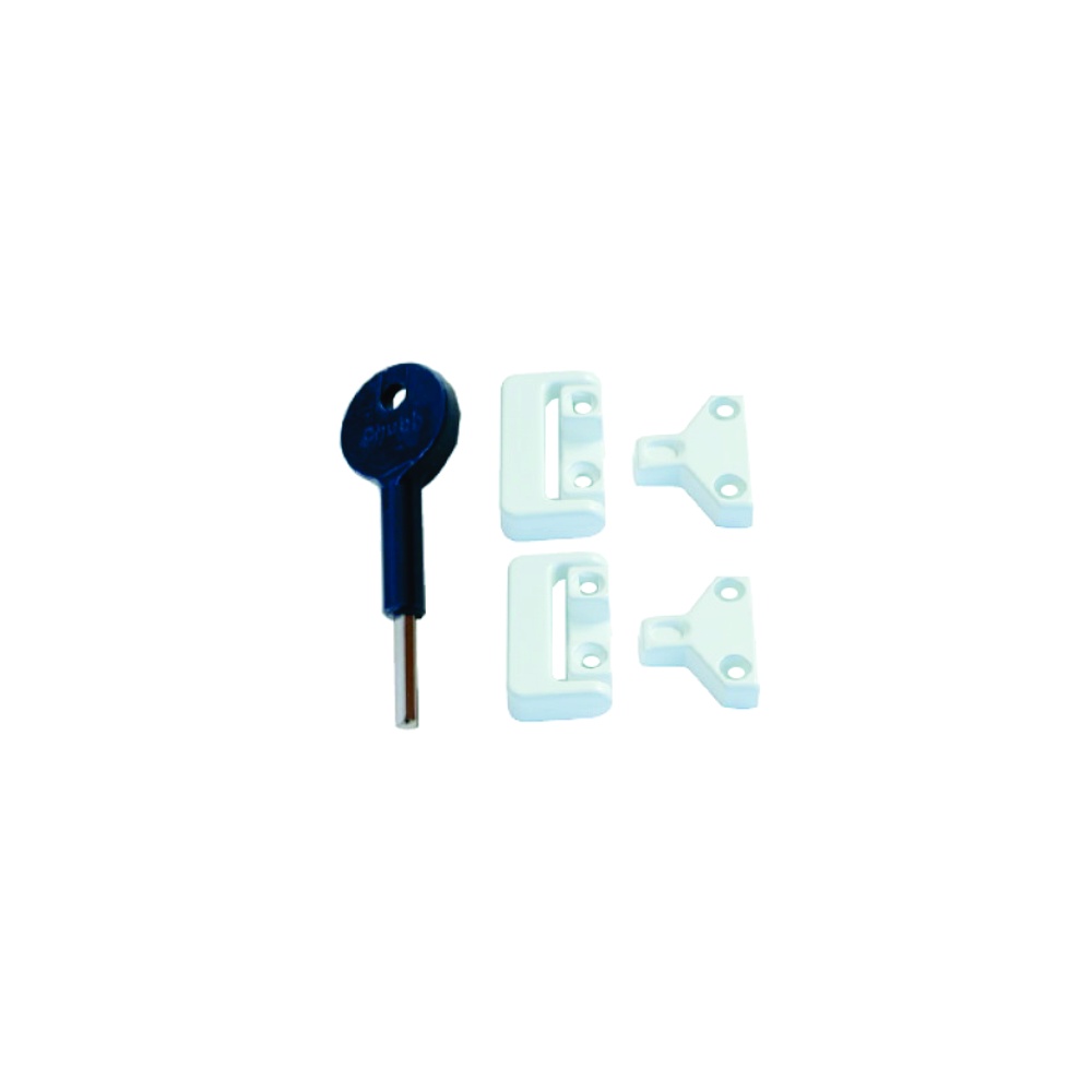 Window Toggle Lock Metal - 2 + Key (8k106) Epoxy White Each 1 Window Toggle Lock Metal - 2 + Key (8k106) Epoxy White Each