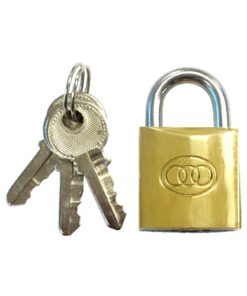 Tri-Circle Brass Padlock - Key'd Alike Brass with Different Sizes Each