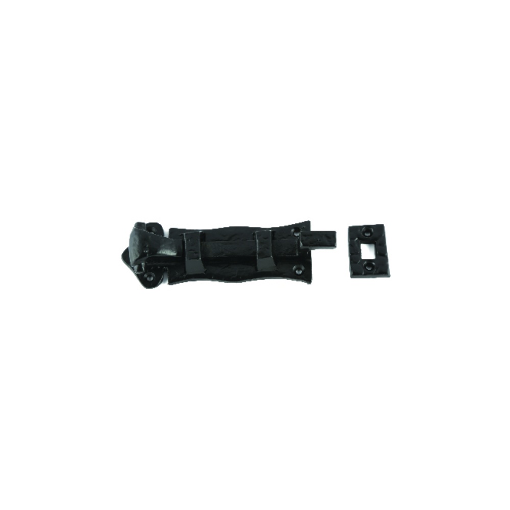 Black Antique Scroll Straight Door Bolt 75mm and 100mm Epoxy Black Each 1 Black Antique Scroll Straight Door Bolt 75mm and 100mm Epoxy Black Each
