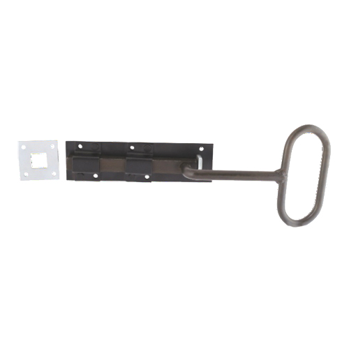 Steel Bow Handle Bolt C/W Receiver Plate 300mm, 450mm and Different Finish Each 1 Steel Bow Handle Bolt C/W Receiver Plate 300mm, 450mm and Different Finish Each