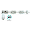 Garage Door Bolt - Heavy Locking 450mm, 600mm Hot Spelter Galvanised and Galvorite Silver Each 3 Garage Door Bolt - Heavy Locking 450mm, 600mm Hot Spelter Galvanised and Galvorite Silver Each