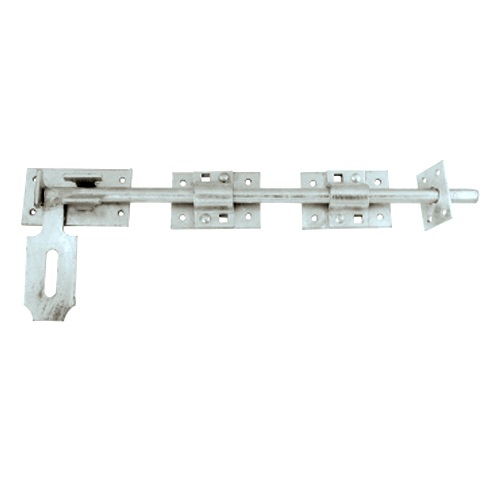 Garage Door Bolt - Heavy Locking 450mm, 600mm Hot Spelter Galvanised and Galvorite Silver Each 1 Garage Door Bolt - Heavy Locking 450mm, 600mm Hot Spelter Galvanised and Galvorite Silver Each
