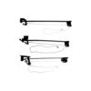 Garage Door Holder - Pair - Junior 375mm and 600mm Epoxy Black Finish Each