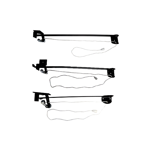Garage Door Holder 600mm Epoxy Black Each 1 Garage Door Holder 600mm Epoxy Black Each