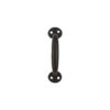 Steel Tubular Handles 150mm with Epoxy Black and Bright Zinc Plated Each