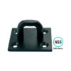 Staple For Heavy Hasp 50 X 50mm Black Durosil and Galvorite Silver Finish Each 5 Staple For Heavy Hasp 50 X 50mm Black Durosil and Galvorite Silver Finish Each