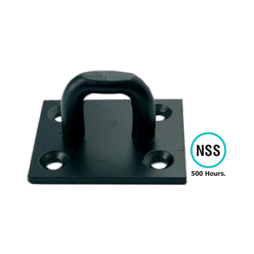 Staple For Heavy Hasp 50 X 50mm Black Durosil and Galvorite Silver Finish Each 3 Staple For Heavy Hasp 50 X 50mm Black Durosil and Galvorite Silver Finish Each