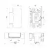 Mila Evolution 3D Security Flag Hinge 3 HS Hardware