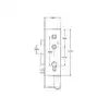 Gibbons Monalock Copy Multipoint Gearbox Without Snib For UPVC Doors - Lift Lever or Double Spindle 3 HS Hardware