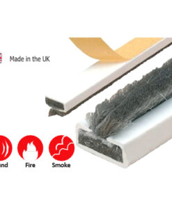 Fire And Smoke Intumescent Strip - 4mm White and Brown Finish Each
