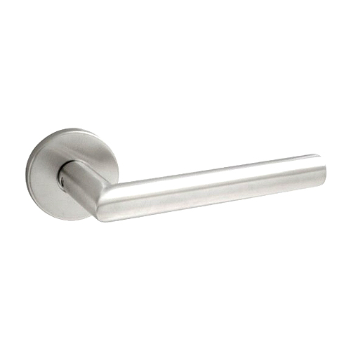 Stainless Steel Round Rose Latch - Mitred En / Fd Satin Stainless Set 1 Stainless Steel Round Rose Latch - Mitred En / Fd Satin Stainless Set