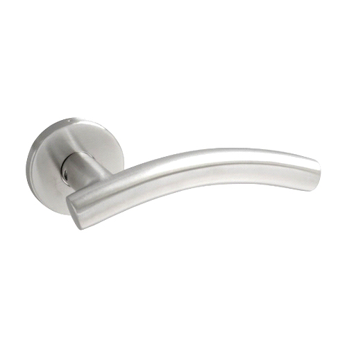 Stainless Steel Round Rose Latch - Arched En /Fd Satin Stainless Set 1 Stainless Steel Round Rose Latch - Arched En /Fd Satin Stainless Set