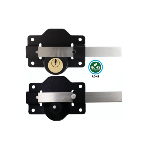 Long Throw Cylinder Rim Dead Lock - Double Epoxy Black Each 3 Long Throw Cylinder Rim Dead Lock - Double Epoxy Black Each