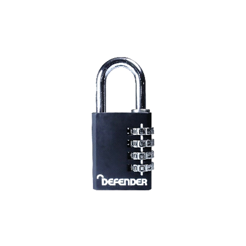 Squire Padlock Defender Diecast Combi Dfcomb140 40mm Black Each 1 Squire Padlock Defender Diecast Combi Dfcomb140 40mm Black Each