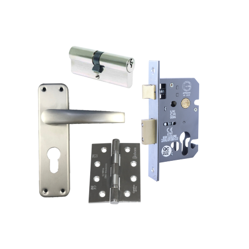 Alm. Euro Pack (Alm. Lock Handle, Euro Lock 3", 40/40 K/T Cyl, Ce11 4" Hinges) Chrome Plated Pack 1 Alm. Euro Pack (Alm. Lock Handle, Euro Lock 3", 40/40 K/T Cyl, Ce11 4" Hinges) Chrome Plated Pack