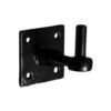 Premium Adjustable Hook On Plate C/W Fixings 100 X 100mm Ebony Black