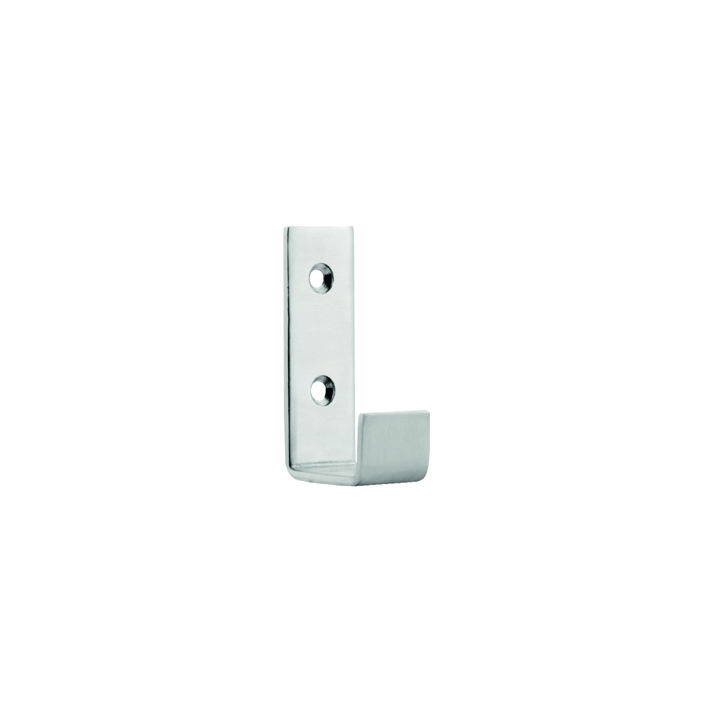 125mm Satin Stainless Steel Robe Hook Each 1 125mm Satin Stainless Steel Robe Hook Each