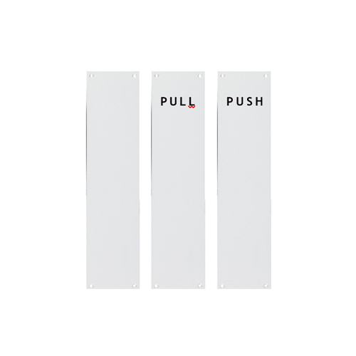 Aluminium Finger Plate - Pull 300 X 76mm Satin Anodised Each 1 Aluminium Finger Plate - Pull 300 X 76mm Satin Anodised Each