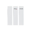 Aluminium Finger Plate - Push 300 X 76mm Satin Anodised Each