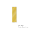 Stainless Steel Finger Plate - Plain 300 X 75mm With Multiple Finish Each 6 Stainless Steel Finger Plate - Plain 300 X 75mm With Multiple Finish Each