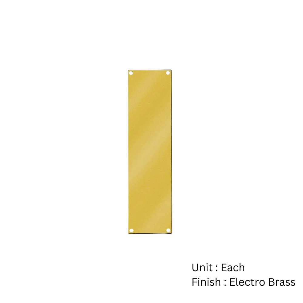 Stainless Steel Finger Plate - Plain 300 X 75mm With Multiple Finish Each 3 Stainless Steel Finger Plate - Plain 300 X 75mm With Multiple Finish Each