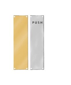 Stainless Steel Finger Plate - Plain 300 X 75mm With Multiple Finish Each