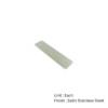Stainless Steel Finger Plate - Plain - Radius Corners 350 X 75 X 1.5mm Satin Each 3 Stainless Steel Finger Plate - Plain - Radius Corners 350 X 75 X 1.5mm Satin Each