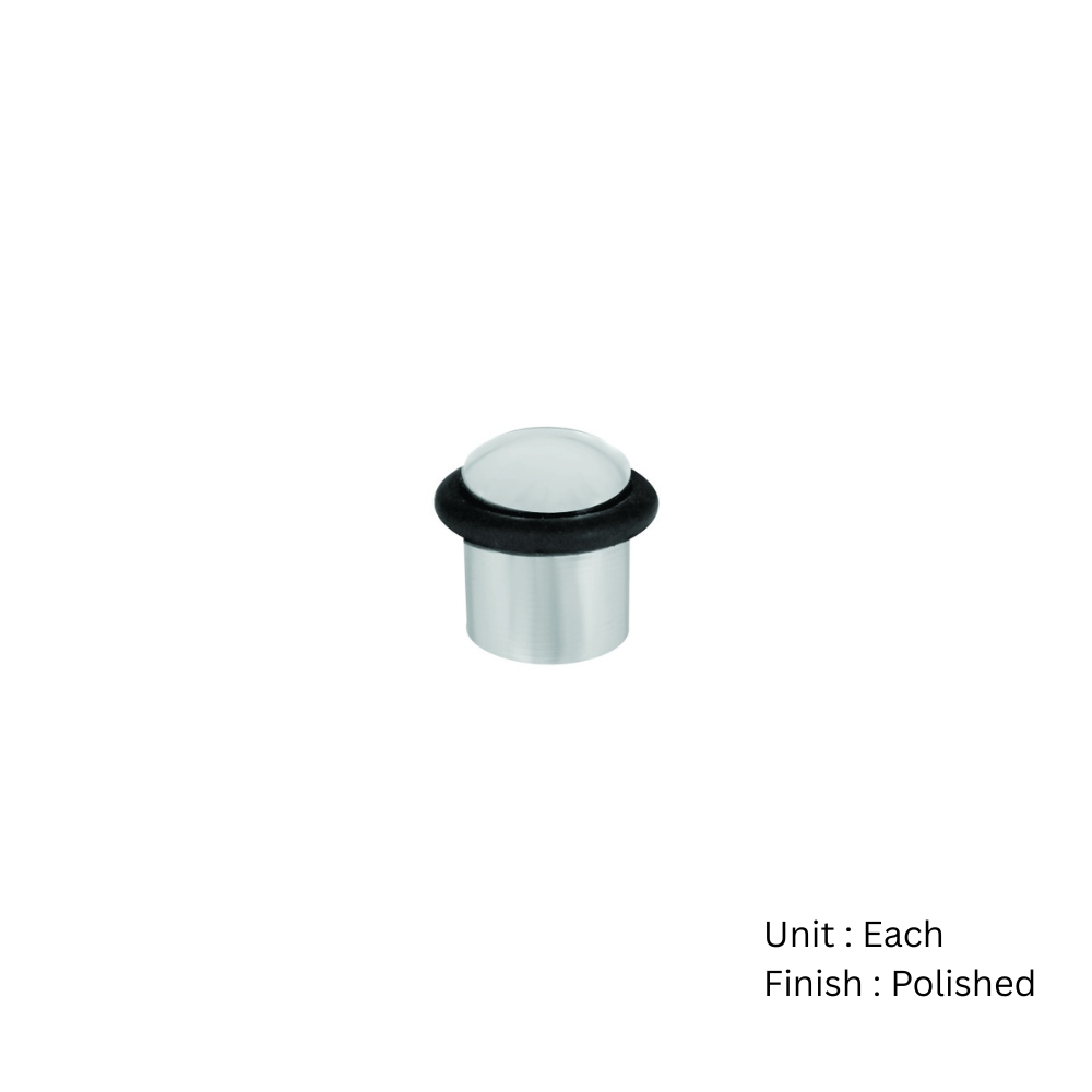 Conical Door Stop - Stainless Steel 19 X 25mm Polished and Satin Finish Each 2 Conical Door Stop - Stainless Steel 19 X 25mm Polished and Satin Finish Each