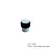 Floor Mounted Stainless Steel Collared Door Stop - Flat 30 X 40mm Satin Each 3 Floor Mounted Stainless Steel Collared Door Stop - Flat 30 X 40mm Satin Each