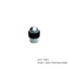 Floor Mounted Stainless Steel Collared Door Stop - Conical 30 X 45mm Satin Each 3 Floor Mounted Stainless Steel Collared Door Stop - Conical 30 X 45mm Satin Each