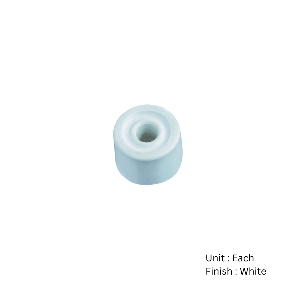Pvc Door Stop - Pack Of 10 35mm White Pack 2 Pvc Door Stop - Pack Of 10 35mm White Pack