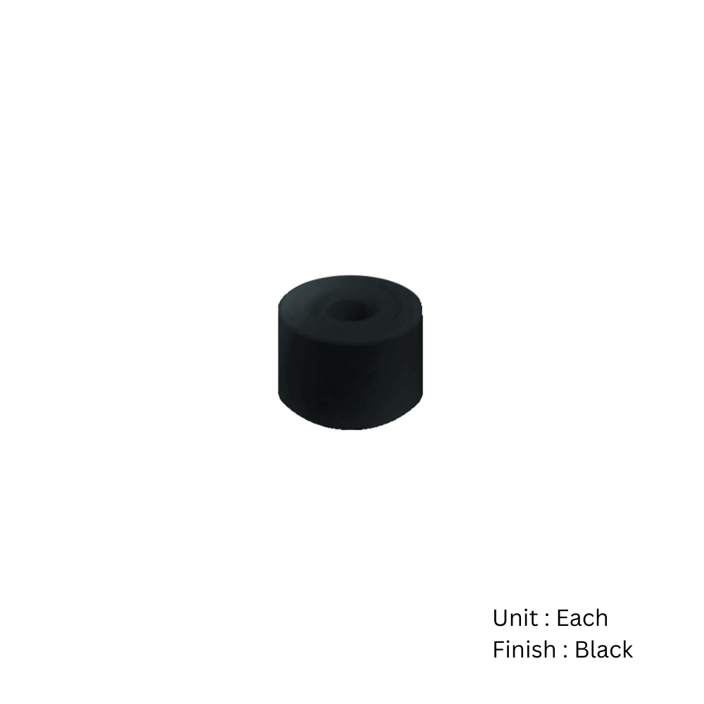 Rubber Door Stop - Pack Of 2 35mm Black Pack 2 Rubber Door Stop - Pack Of 2 35mm Black Pack
