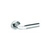 Alnwick Round Rose Latch Polished/Satin Chrome and Matt Black Set