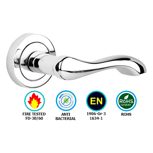 Berkeley Round Rose Latch To En1906 (Part 3) - 117mm x 52mm x10mm Set - Available in Multiple Finishes 3 Berkeley Round Rose Latch To En1906 (Part 3) - 117mm x 52mm x10mm Set - Available in Multiple Finishes