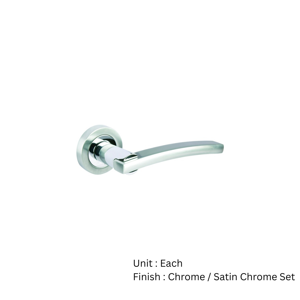 Woodcroft Round Rose Latch Other Chrome / Satin Chrome Set 2 Woodcroft Round Rose Latch Other Chrome / Satin Chrome Set